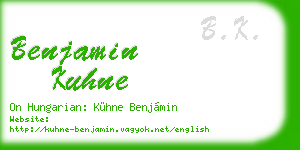 benjamin kuhne business card